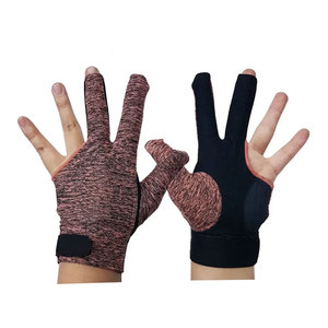 ถุงมือพูลใหม่ปี 2026 ขายส่งคุณภาพดี ถุงมือสนุกเกอร์สำหรับบิลเลียด พูล สนุกเกอร์ กีฬาคิว ถุงมือสามนิ้ว - Product Image 1