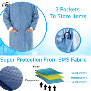 Nuevos Batas de Médico para Hospital y Laboratorio, Uniformes para Hombres y Mujeres, Bata Blanca para Mujeres, Servicio OEM, Alta Calidad - Product Image 3