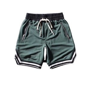 New Arrival Workout <b>Zip</b> <b>Shorts</b> for Men Stretch Fabric With Zipper <b>Pockets</b> Ideal for Fitness Brands and Sports Teams - Product Image 1