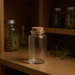 Bottiglia in vetro ILAN 16mm x 35mm 3ML con tappo in sughero per conservazione - Product Image 3