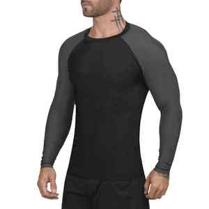 Camisetas de Compresión Ecológicas para Hombre, para Gimnasio y Fitness, de Poliéster y Algodón, de Secado Rápido, Transpirables, de Manga Larga, Tallas y Colores Personalizables - Product Image 4
