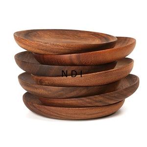 Assiette de service en bois émaillée de qualité durable pour la restauration, la décoration et l'équipement de service à bas prix - Product Image 6