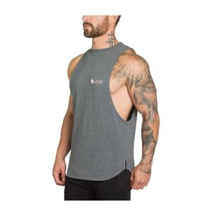Camiseta sin mangas de algodón 100% informal para hombre, camiseta interior de entrenamiento de gimnasio de verano, culturismo, transpirable, de punto de talla grande, de secado rápido - Product Image 1