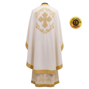 Conjunto de Vestimenta Sacerdotal Ortodoxa, Bordado Personalizado en Satén, Ropa Religiosa Litúrgica para Servicios Religiosos - Product Image 2