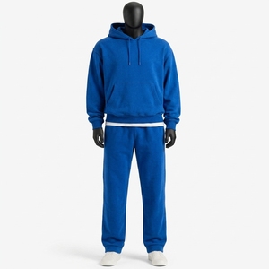 Chándal Deportivo de Invierno para Hombre, con Capucha, Estilo Urbano, de 2 Piezas, Talla Grande, Peso Medio, con Logotipo Personalizado - Product Image 1