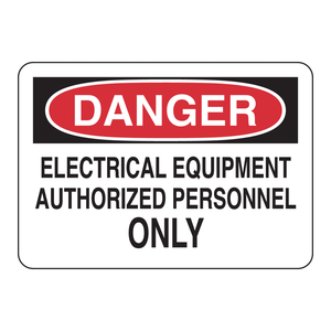 Panneau de signalisation de danger d'équipement électrique 7x10 pouces, panneau d'avertissement de sécurité industrielle - Product Image 1