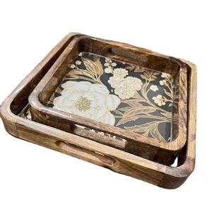 Plateau rectangulaire en MDF de pin de style japonais, idéal pour fruits et thé, parfait pour l'hôtellerie et le rangement de salle à manger - Vente chaude directe usine - Product Image 6