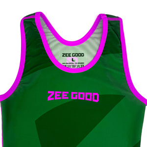 Sublimated Professional Custom High Quality Cheap Wrestling <b>Singlets</b> Custom Professional Wrestling <b>Singlet</b> for Man Sublimation - Product Image 3