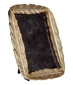 Modern Decor Accent Metal Glass Photo <b>Frame</b> Decorative <b>Picture</b> Display Home Interior - Product Image 1