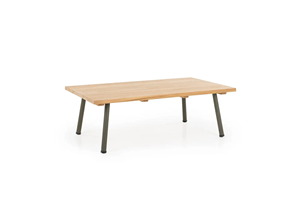 SILVA Outdoor Lounge <b>Sofa</b> Set with Round Rope Weaving and Teak Top Table - Product Image 6