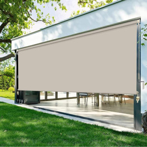 Persiana Enrollable Motorizada de Grado Comercial, Resistente al Viento, con Riel Externo para Balcón y Patio - Product Image 4