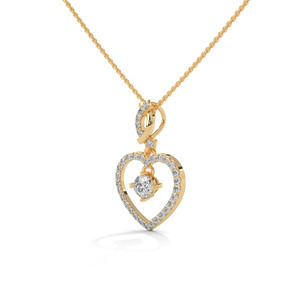 El Corazón Eterno: Presenta un diseño en espiral al estilo infinito en la parte superior y una silueta de corazón. - Product Image 2