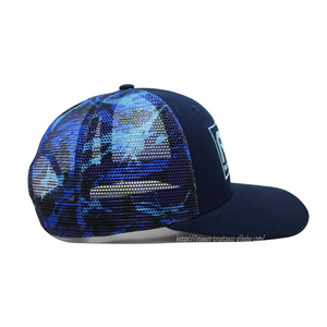 หมวกแก๊ปทรง Trucker ลายตาข่ายแบบ OEM พร้อมโลโก้ปัก 6 แผง ทรงกลาง แนวชายฝั่ง ออกแบบเองได้ หมวกป้ายส่วนตัว - Product Image 4
