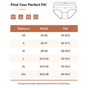 Women Mid-<b>Rise</b> Briefs 6-Pack Floral Printed Cotton Spandex Breathable Underwear Standard Thickness Machine Washable - Product Image 2
