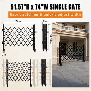 Cancello di Sicurezza Portatile Pieghevole con Ruote Girevoli a 360 Gradi, Barriera di Sicurezza Espandibile con Design Bloccabile per Centri Commerciali e Uso Mobile - Product Image 5