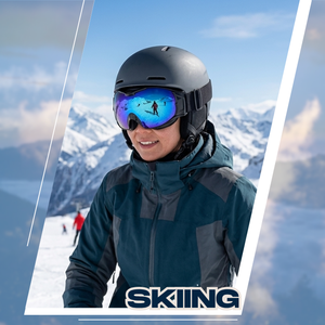 Borjye J150 Adjustable <b>Elastic</b> <b>Headband</b> Rubber Gasket Skiing Goggle - Product Image 5