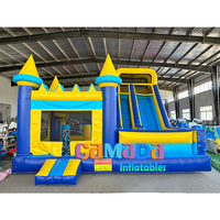 Château Gonflable de Jeu et de Divertissement en Promotion – Maison Gonflable Combinée avec Toboggan pour Fêtes et Activités Extérieures