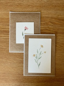 Sustainable Handmade Birthday Greeting Card Printed Message Eco Paper Cute Cake Design <b>Matte</b> <b>Varnishing</b> Custom Size - Product Image 1