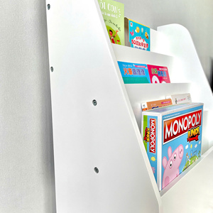 Montessori Furniture <b>White</b> Wood <b>Bookcase</b> for Kids Assembly Required Nursery Storage Organizer and Bookshelf - Product Image 5