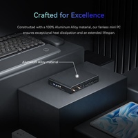 Maxtang V1605B Mini Pcs Pantalla a través de DP Fanless Windows 10 Mini Gaming Pc Procesadores AMD Linux Mini Pc