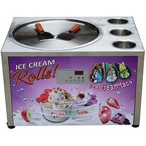Machine à glace roulée de table de 18 pouces avec 3 réservoirs, dégivrage automatique et contrôle intelligent de la température - Product Image 1