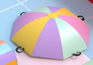 Structure de jeu intérieure en plastique colorée avec blocs et structures souples pour aire de jeux pour enfants - Product Image 4