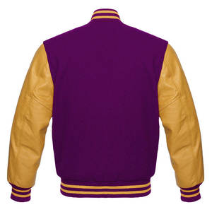 Vintage Style Mens Varsity Jacket Wool Leather Letterman Jacket Custom Streetwear Private Label Manufacturer - Product Image 3