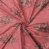 Sacs en tissu de coton imprimé de qualité supérieure, à rayures florales, écologiques, biologiques, antibactériens, à séchage rapide, légers, en textile indien