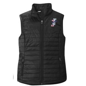 Gilet matelassé léger noir pour femmes Jack and Jill, chaud, sans manches, décontracté, pour les voyages en plein air - Product Image 1