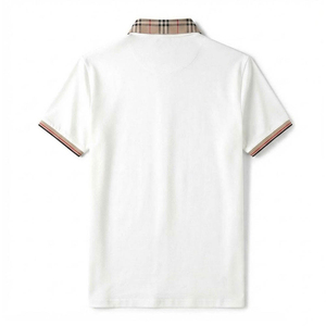 เสื้อโปโลชายพิมพ์โลโก้ตามสั่ง ผ้าฝ้าย 100% ระบายอากาศได้ดี แขนสั้น สีพื้น เรียบง่าย สไตล์ลำลอง เหมาะสำหรับตีกอล์ฟ รับผลิตแบบ OEM ขายส่ง ยอดนิยม - Product Image 3