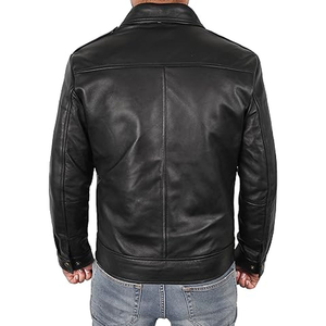 Design Your Own <b>Leather</b> Fashion <b>Jackets</b> High Quality Product in Best Price <b>Long</b> Sleeve <b>Leather</b> <b>Jacket</b> For Men Light Weight - Product Image 2