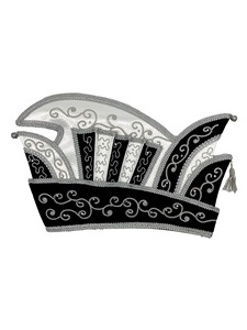 Sombrero de Carnaval Plateado Bordado al por Mayor, Sombrero de Príncipe Tradicional para Carnaval - Product Image 3
