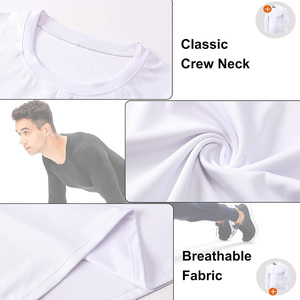 Chemise de compression à manches longues pour homme sur mesure, fabricant pakistanais de vêtements de sport pour les acheteurs et les marques mondiales d'articles de sport. - Product Image 4