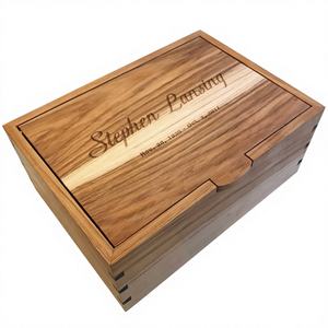 Grande urne funéraire rectangulaire en acier inoxydable de style américain, écologique, pour les cendres humaines, urne funéraire artisanale, souvenir de crémation - Product Image 6