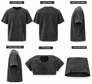 Camisetas Premium Personalizadas para Hombre, Estilo Vintage, de Algodón Grueso, con Estampado Gráfico, Ropa Casual - Product Image 5