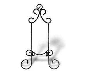 Support en plaque de fer thermolaqué noir pour applications de présentation sur table et au sol, résistant à la rouille et durable - Product Image 1