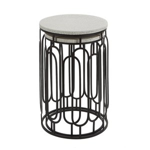 Contemporary Handmade <b>Glass</b> Coffee <b>Table</b> with Stylish Metal Frame and Unique Design for Modern Residential Commercial Interiors - Product Image 1