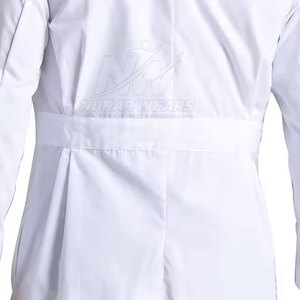 เสื้อกาวน์ผู้ชายผ้าคอตตอนผสม สำหรับบุคลากรทางการแพทย์ ชุดยูนิฟอร์มห้องปฏิบัติการ รับปักลายตามสั่ง - Product Image 4