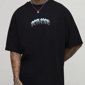 เสื้อยืดทรงบ็อกซี่ แขนสั้น พิมพ์ลาย สไตล์ลำลอง สตรีทแวร์ ผ้าฝ้าย ทรงหลวม โอเวอร์ไซส์ สำหรับผู้ชาย - Product Image 1