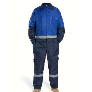 Combinaison de travail durable, respirante, imperméable, coupe ample avec poches, manches longues, pour travaux de construction - Product Image 1