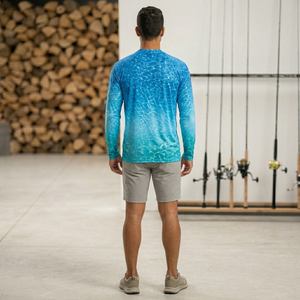 Camisa de pesca cómoda y transpirable de alta calidad para hombre, manga larga, protección UPF 50, informal. - Product Image 5