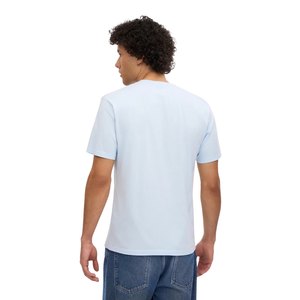 เสื้อยืดคอกลมแขนสั้นทรงตรงผ้าเจอร์ซีย์เรียบสำหรับผู้ชาย รับผลิตเสื้อผ้าสั่งทำแบรนด์ส่วนตัว ขายส่ง โรงงานผลิตเสื้อผ้าส่งออก - Product Image 4