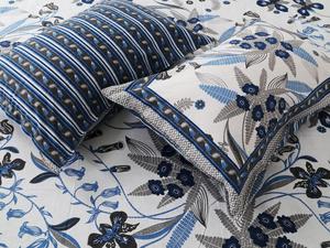 Juego de Sábanas de Algodón Puro con Diseño Floral Azul Grisáceo para Cama Doble con Fundas de Almohada, Proveedor Mayorista - Product Image 3
