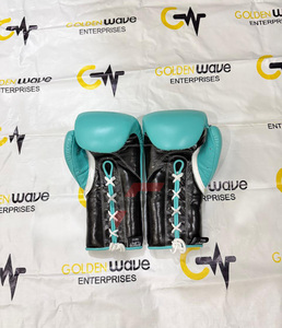 Gants de boxe professionnels fabriqués en usine, cuir de haute qualité, durables, séchage rapide, fermeture à lacets, gants d'entraînement et de sparring en solde - Product Image 6