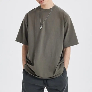 เสื้อยืดโอเวอร์ไซส์ทรงหลวม ระบายอากาศได้ดี เป็นมิตรกับสิ่งแวดล้อม คุณภาพสูง สกรีนลายกราฟิกสีตามสั่ง คอเสื้อใส่สบายสำหรับผู้ชาย - Product Image 1