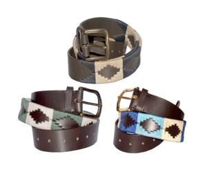 Factory Custom Genuine <b>Leather</b> Polo Belt Hand <b>Woven</b> Pattern Cowhide Belt Wholesale Heavy Duty Polo Belts OEM <b>Bags</b> Case LPB-0036 - Product Image 3