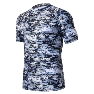 Men <b>Compression</b> T <b>Shirt</b> Rash Guard Short Sleeve Swim <b>Shirt</b> UV Protection Quick Dry Wholesale Supplier - Product Image 1