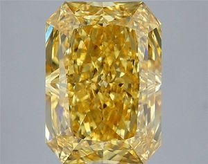 Diamante Cultivado en Laboratorio de Corte Radiante de 5.09 Ct, Color Amarillo Intenso VS1, Certificado IGI, Diamante Suelto CVD al por Mayor para la Fabricación de Joyas - Product Image 1