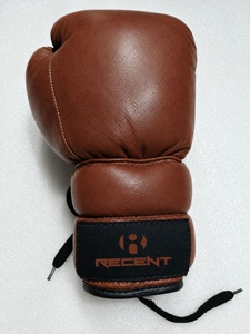Guantes de Boxeo Profesionales RECENT de 8 oz, Ligeros y Personalizables, con Cordones, para Entrenamiento de Fitness, MMA y Sanda, Equipo de Entrenamiento de Cuero - Product Image 6