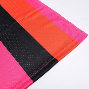 Camiseta de Baloncesto Unisex Rosa, Negra y Naranja, sin Mangas, Cuello Redondo, Malla de Poliéster, Ropa Deportiva para Adultos, Transpirable, para Todas las Temporadas - Product Image 4